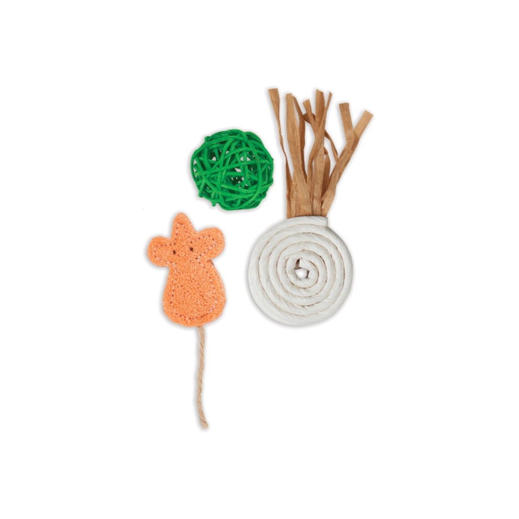 PACK JUGUETES NATURALES PARA GATOS JACKSON GALAXY