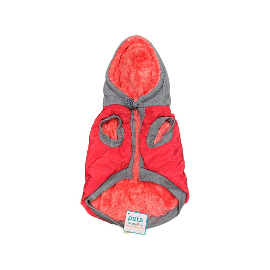 Pet Excellence Chaleco Rosa Impermeable con Capucha