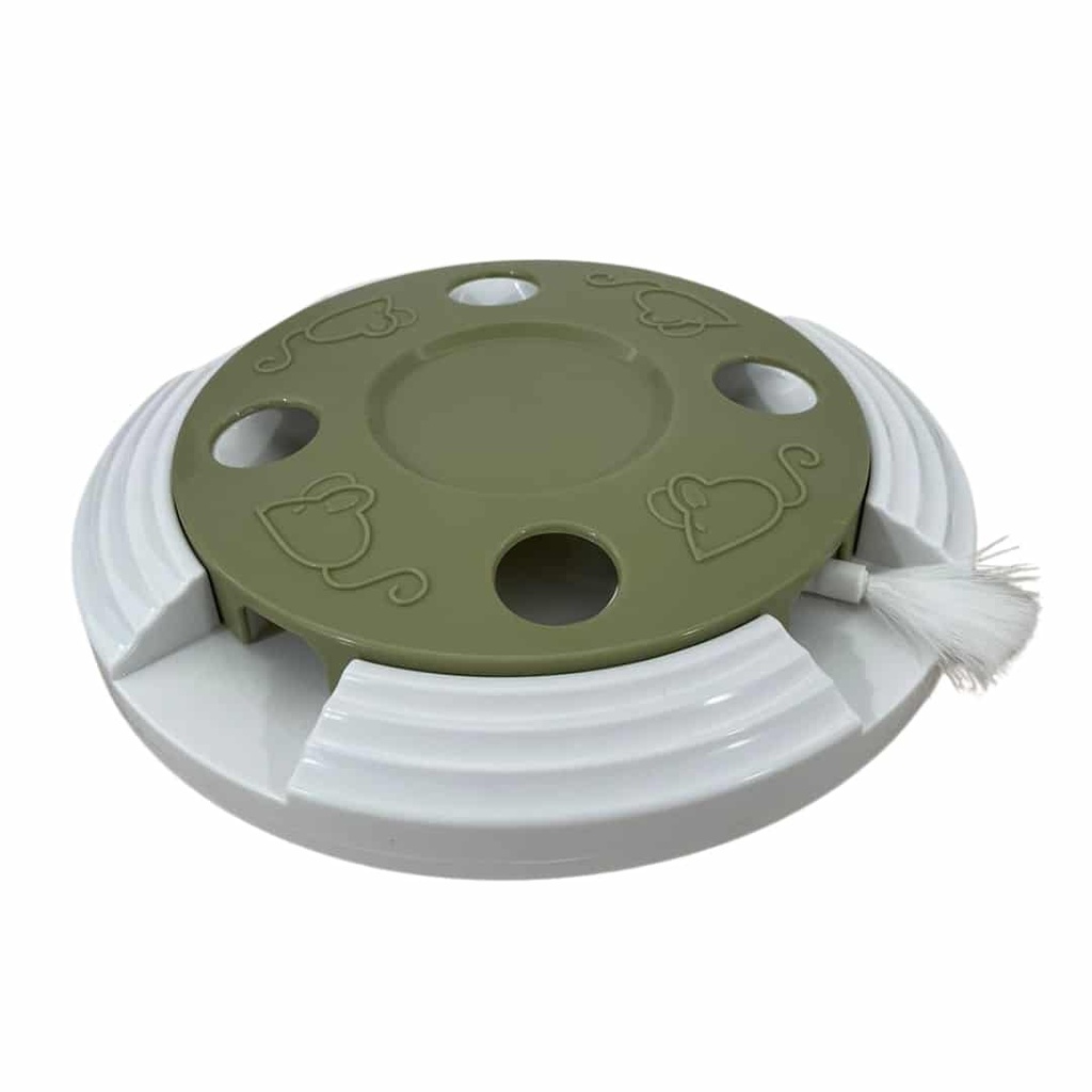 Plato Interactivo con Pluma y Movimiento Automatico Verde