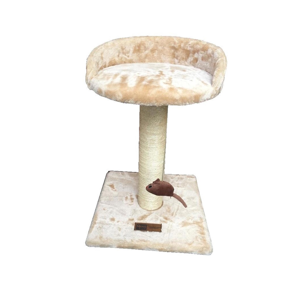 RASCADOR BEIGE CLAWS & PAWS 02 PISOS (60 CMS)