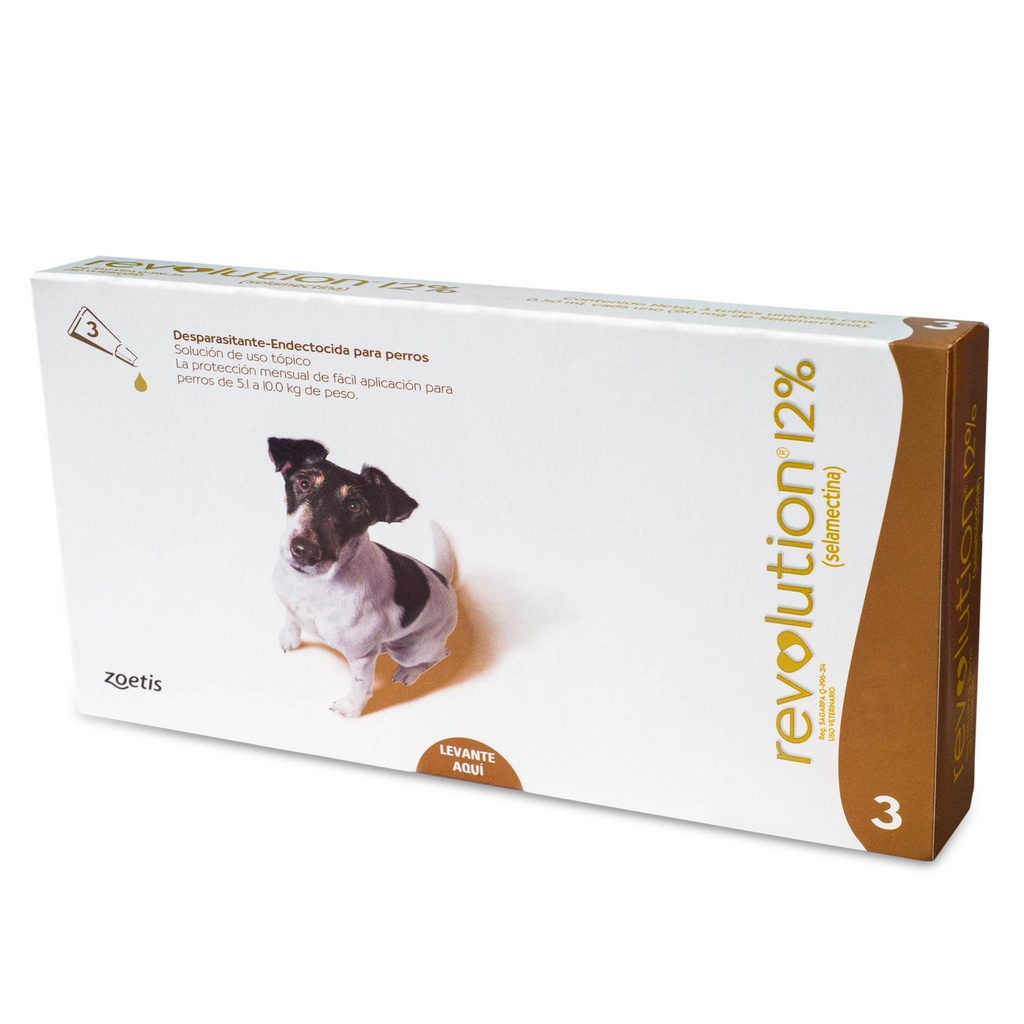 REVOLUTION 12% X 0.5ML (5.1-10 KG)(CAFÉ) X PIPETA
