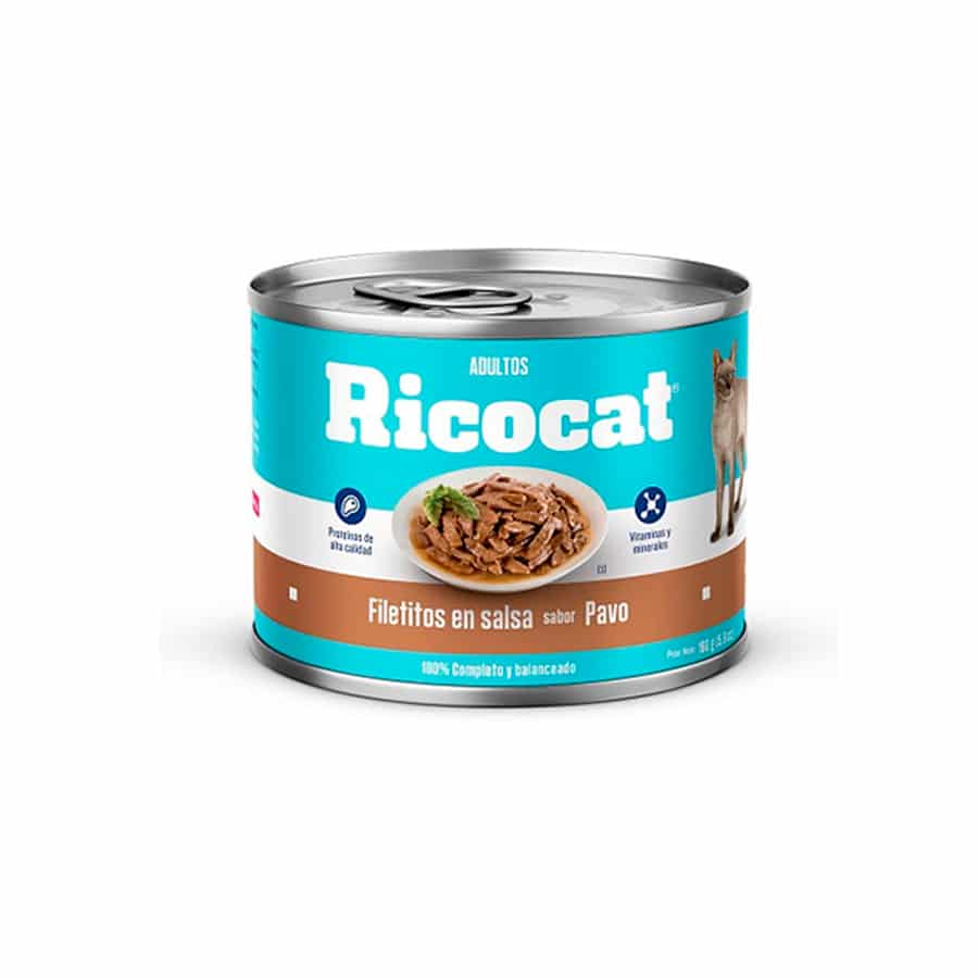 Ricocat Pavo Adulto Filetitos En Salsa sabor Pavo