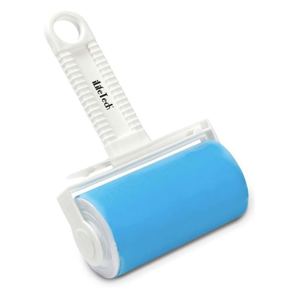 RODILLO PEGAJOSO LAVABLE PARA PELO Y PELUSA CELESTE