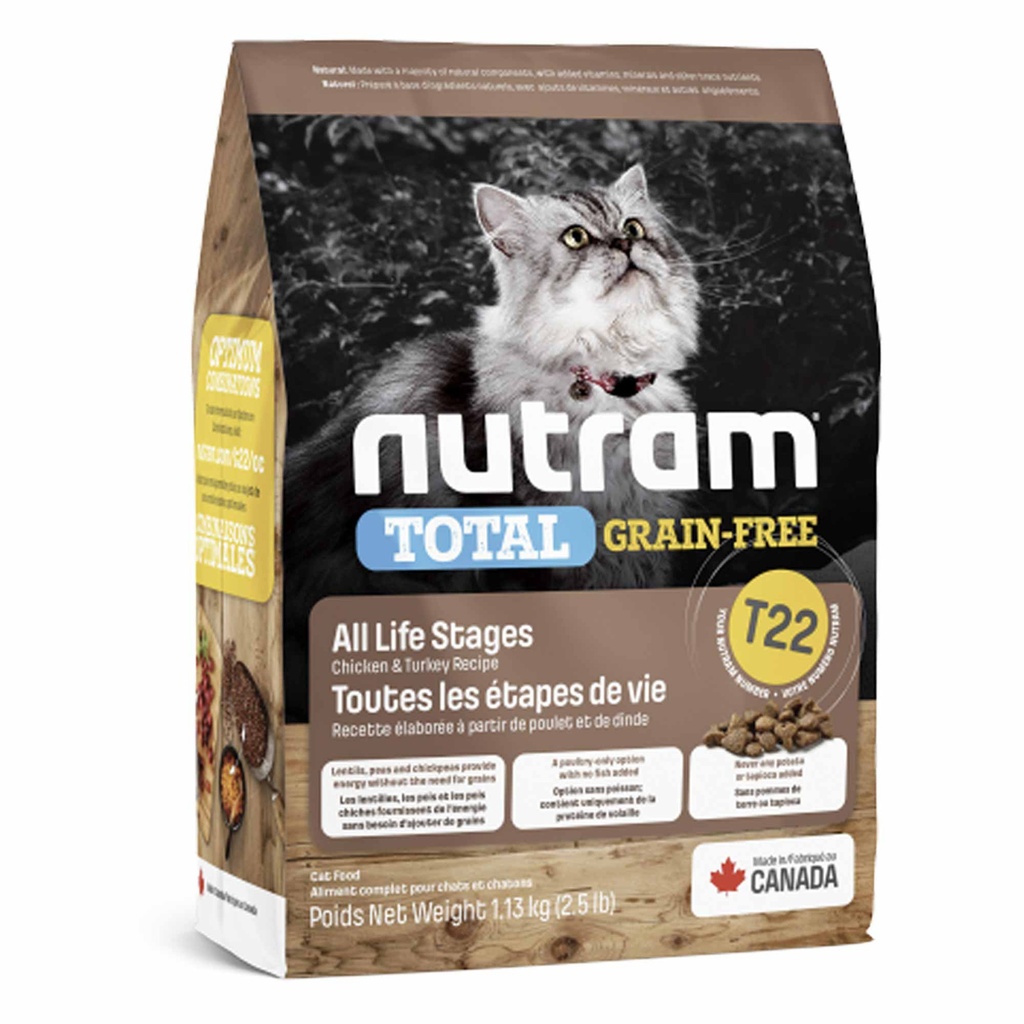 T22 NUTRAM TOTAL GRAIN-GREE TURKEY CHICKEN &amp; DUCK CAT