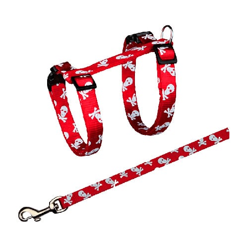 TRIXIE COMBO SKULL ARNÉS Y CORREA PARA GATOS