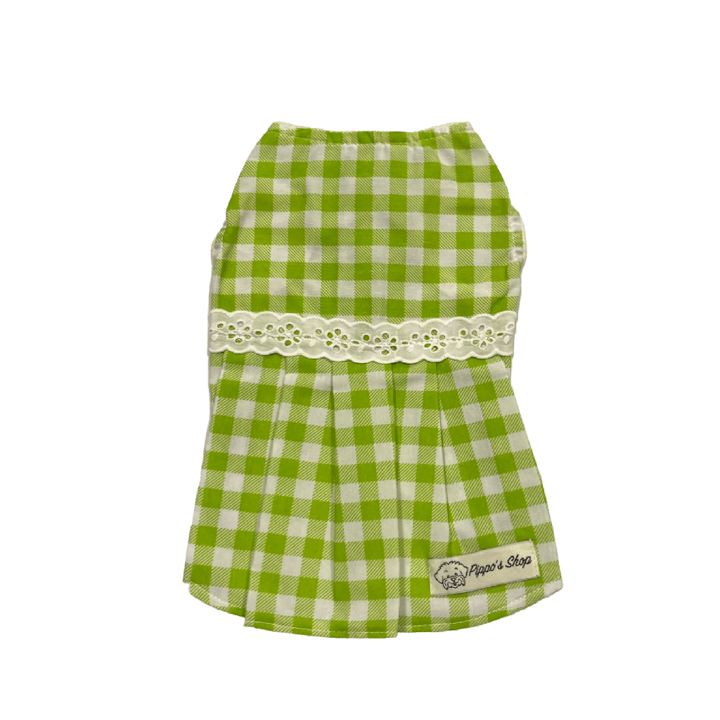 Vestido Cuadros Verdes