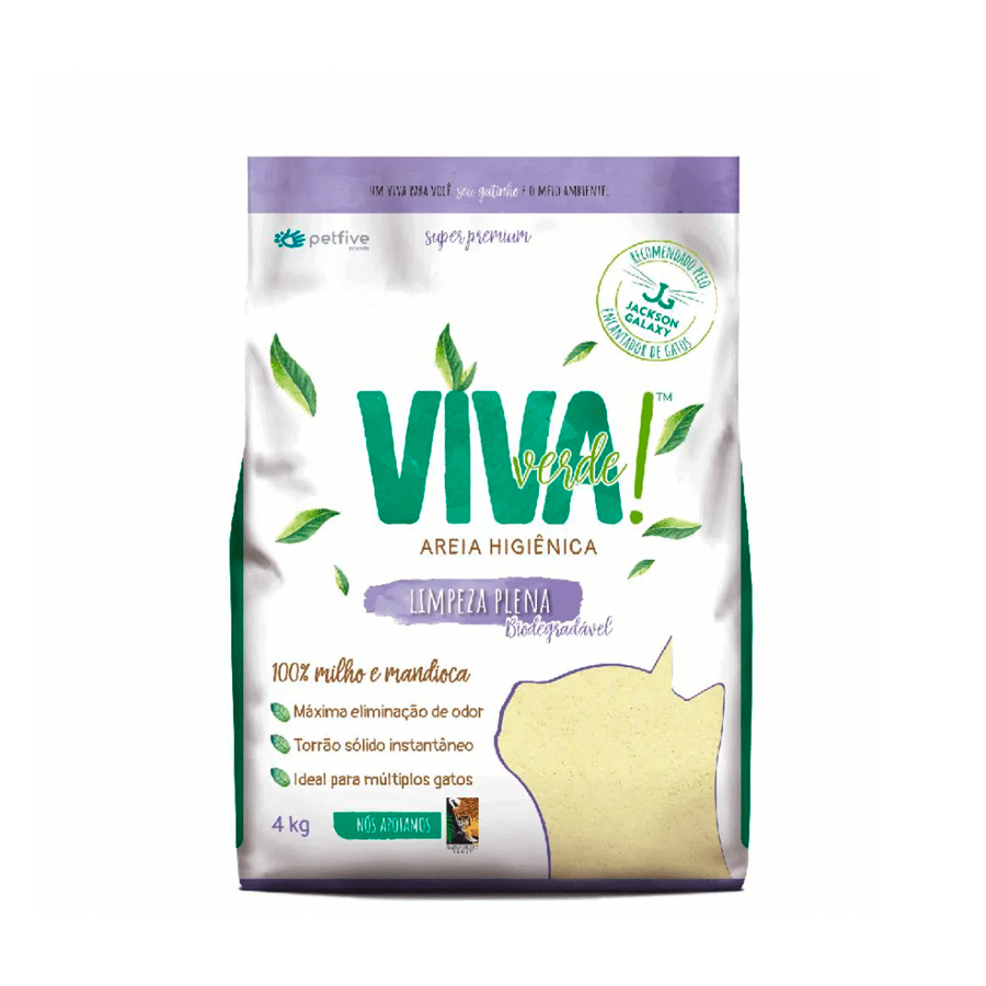 Viva Verde Arena Fina Para Gatos Biodegradable Limpieza Plena