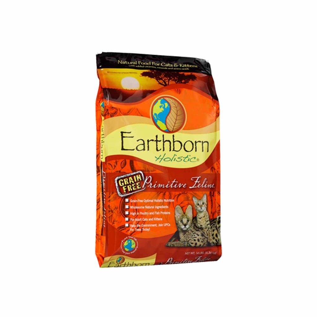 EARTHBORN HOLISTIC PRMITIVE FELINE - SIN GRANOS GATO - 6.3 KG