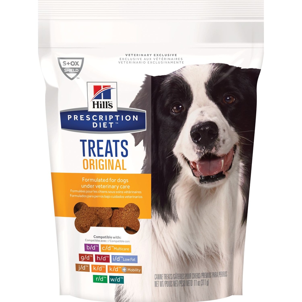 HILLS PRESCRIPTION DIET CANINE TREATS C/D, K/D, H/D, L/D 11OZ
