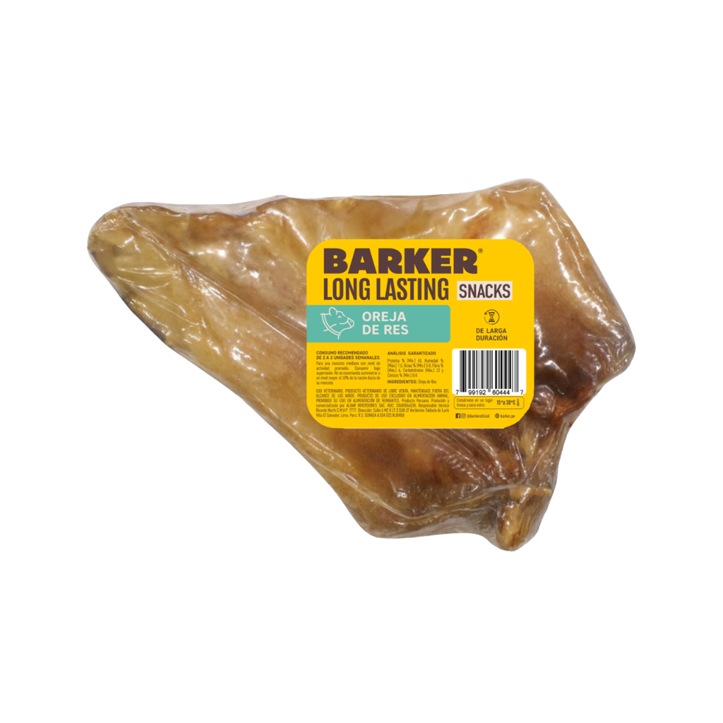 Barker Long Lasting Snacks Oreja de Res
