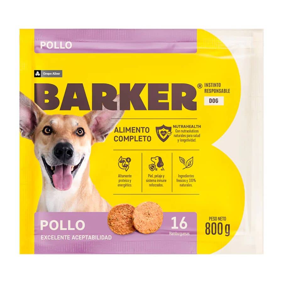 Barker Pollo 800gr. (16 Hamburguesas)