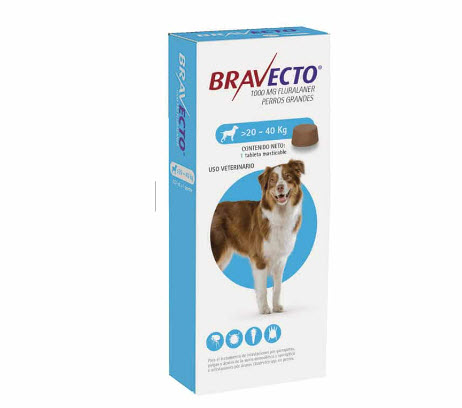 BRAVECTO 1000mg. ( 20Kg - 40Kg )