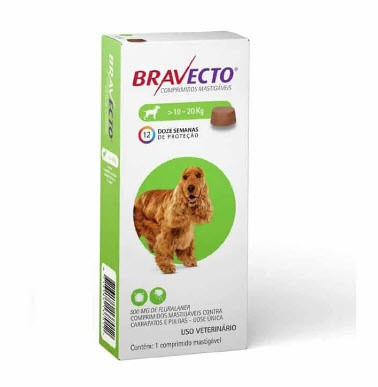 BRAVECTO 500mg (10KG - 20KG)