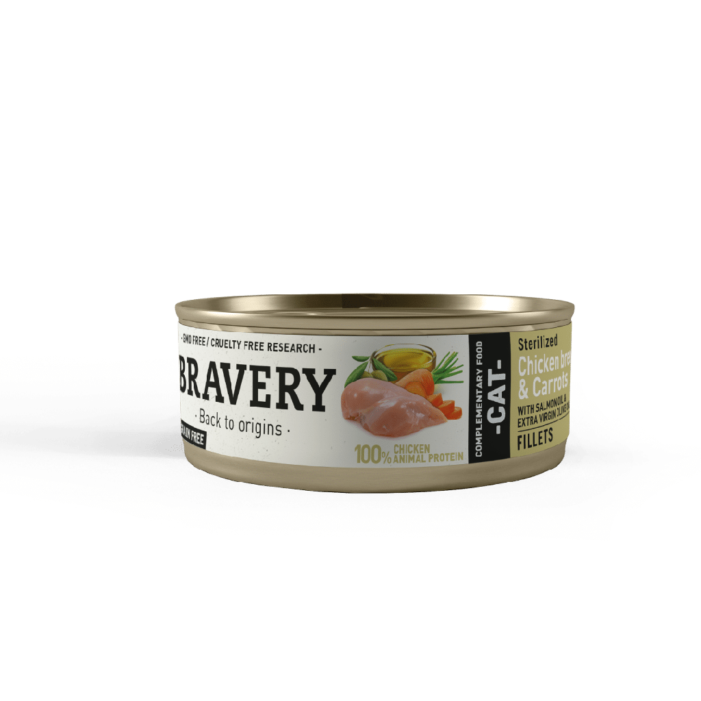 Bravery Chicken and Carrots Sterilized Cat Wet Food