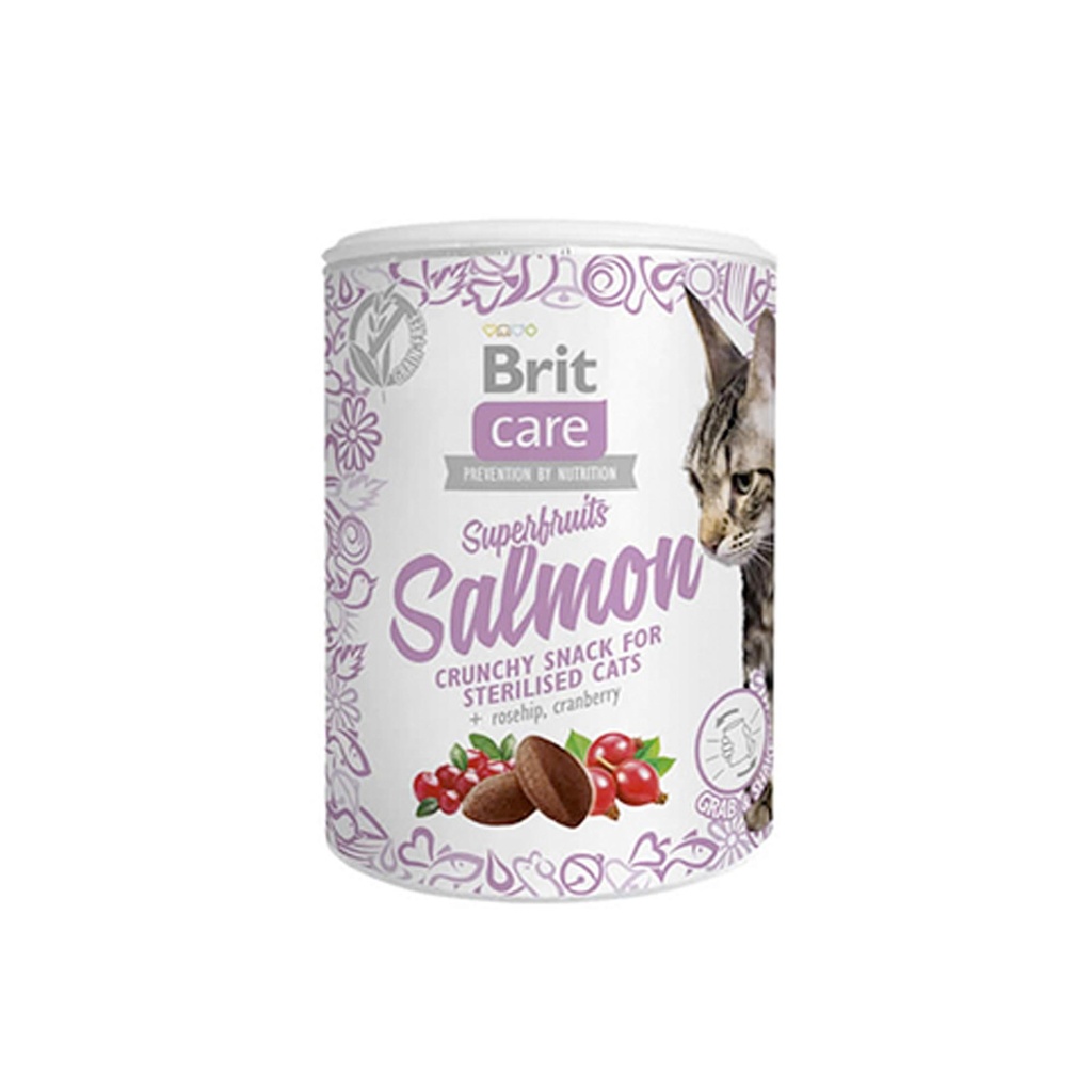 BRIT CARE CAT SNACK SUPERFRUITS SALMON