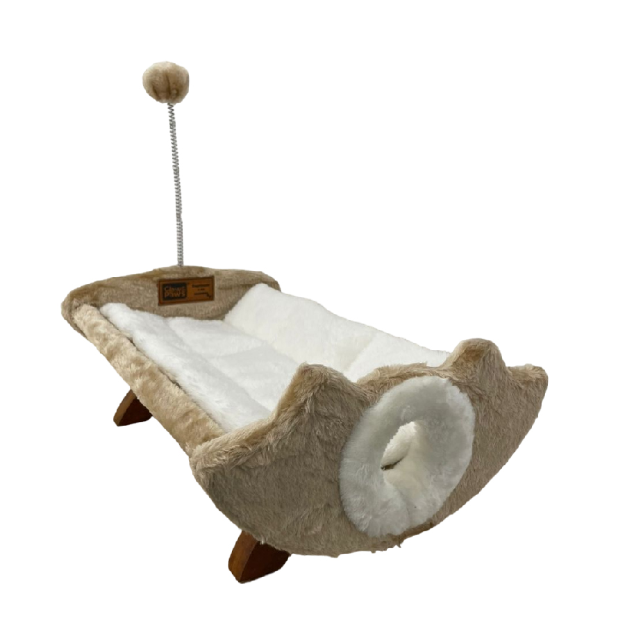 Cama de madera para gatos(48x31x19cm)