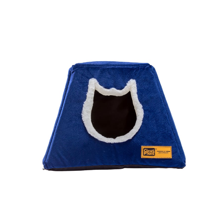 Casa Para Gatos 3 En 1 V2 Azul Claws & Paws