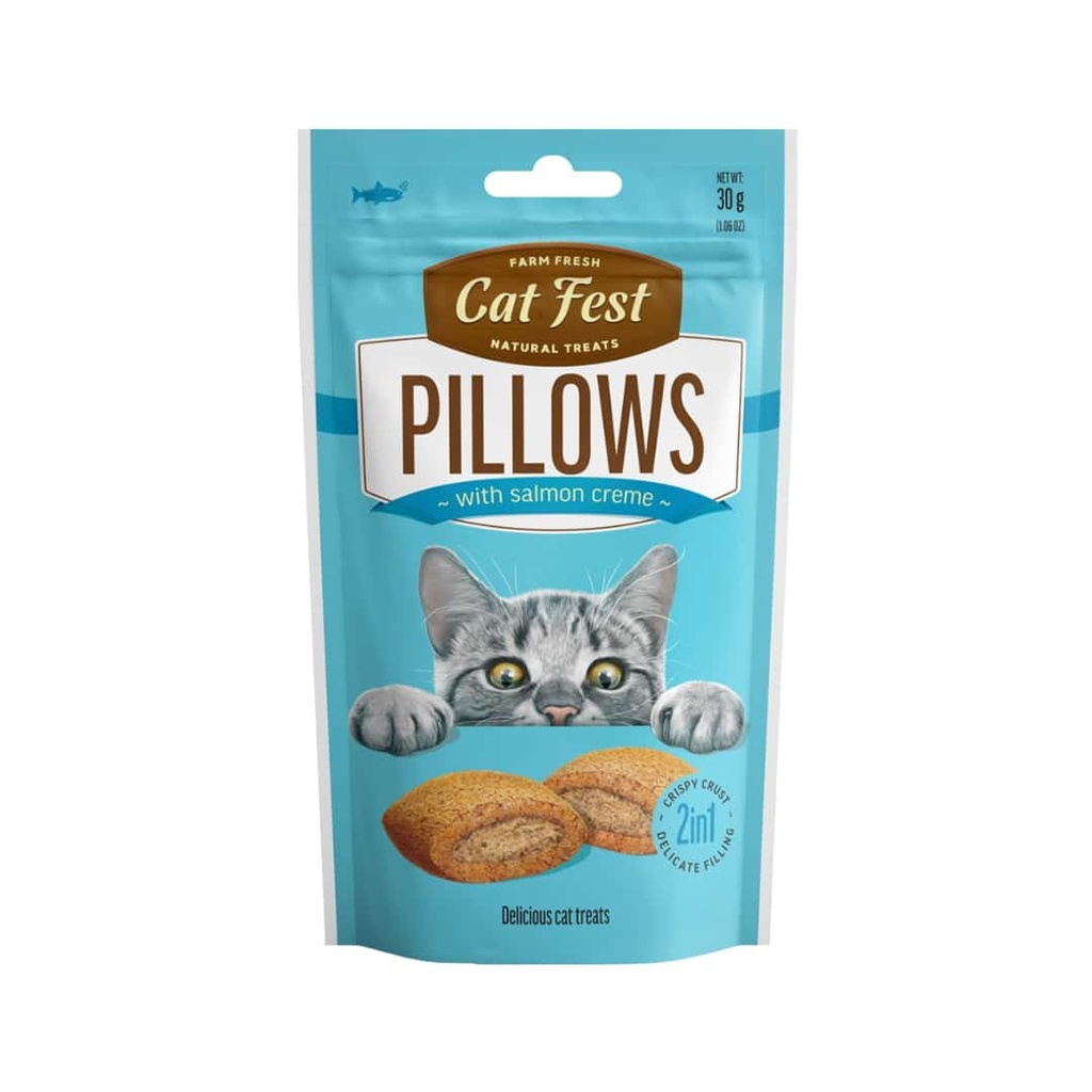 Cat Fest Pillows with Salmon Creme