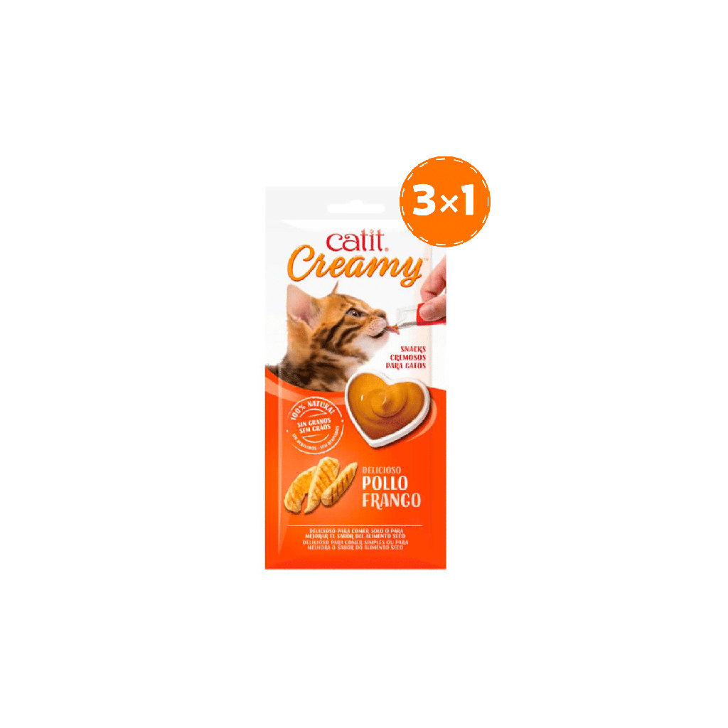 Cat It Creamy Pollo 4 x 10 Gr