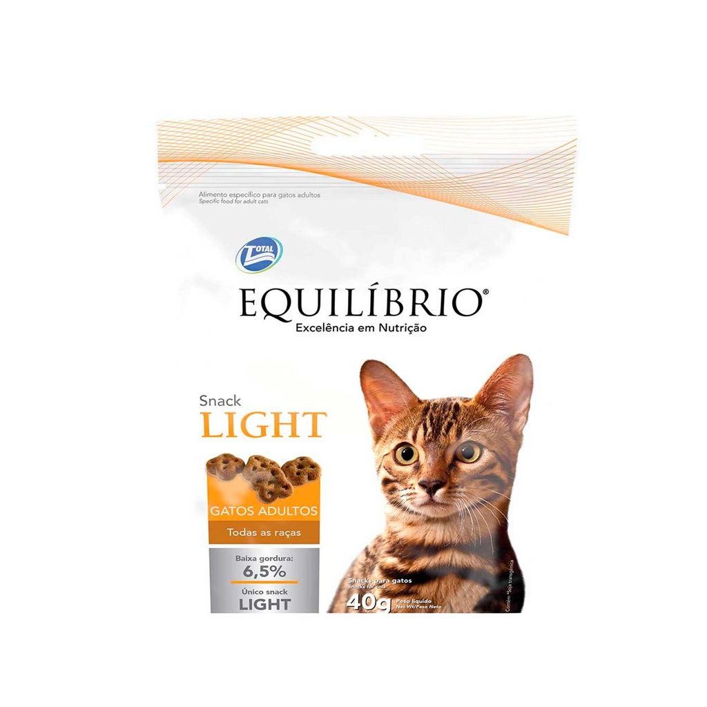 EQUILIBRIO SNACK LIGHT ADULT CATS ALL BREEDS - 40 GR