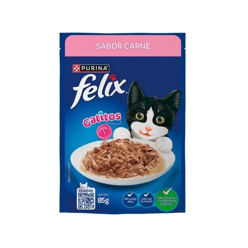 Felix Pouch Gatitos Carne