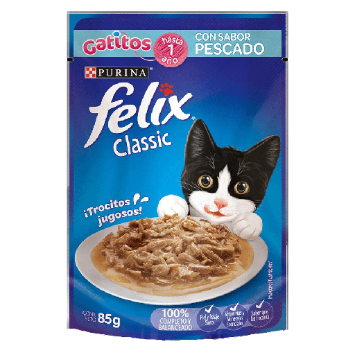 Felix Pouch Gatitos Pescado
