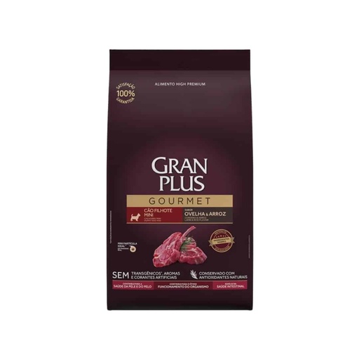 Granplus Gourmet Cachorro Perro Pequeño Mini Cordero y Arroz