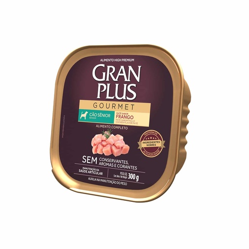 Gran Plus Paté Gourmet Perro Senior Sabor Pollo