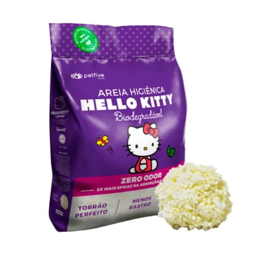 HELLO KITTY PURPLE - TINY GRAINS CAT LITTER