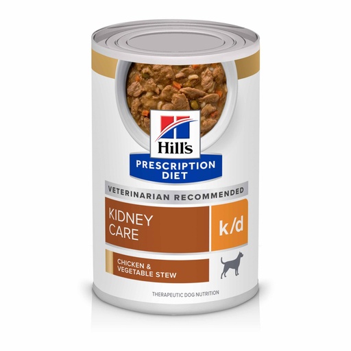 HILLS PRESCRIPTION DIET CANINE K/D CKN/VG (STEW)