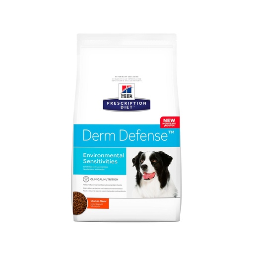 HILLS PRESCRIPTION DIET DERM DEFENSE, ALERGIAS AMBIENTALES, ALIMENTO PARA PERRO