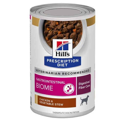 Hills Prescription Diet Gastrointestinal Biome Cuidado Digestivo Estofado de Pollo y Vegetales para Perro