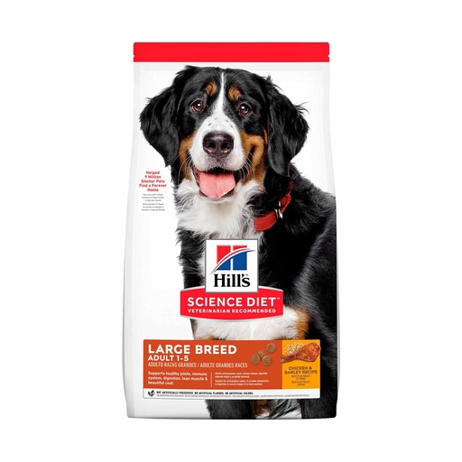 HILL’S SCIENCE DIET ADULT LARGE BREED, ADULTOS RAZA GRANDE CHICKEN - 15.9 KG