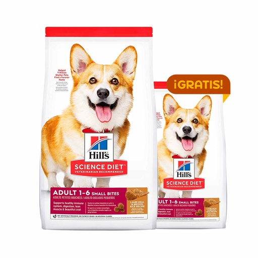 [MV009002] HILLS SCIENCE DIET CANINE ADULT L&amp;R SMB 7KG + 2KG