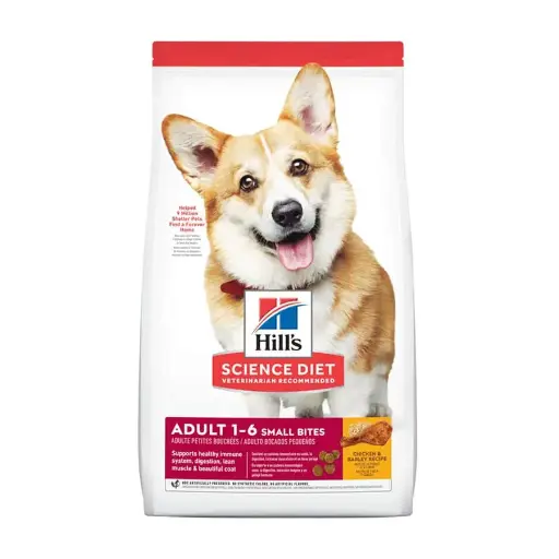 HILLS SCIENCE DIET CANINE ADULT SMALL BITES CHICKEN & BARLEY