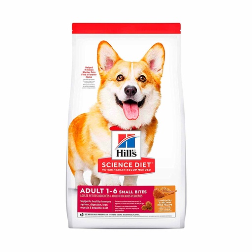 HILLS SCIENCE DIET CANINE ADULT SMALL BITES LAMB & RICE