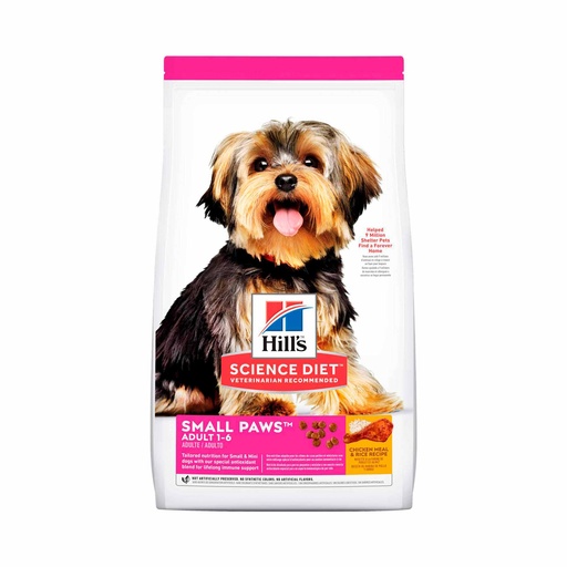 HILLS SCIENCE DIET CANINE ADULT SMALL PAWS CHICKEN