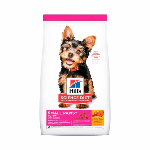 HILLS SCIENCE DIET PUPPY SMALL PAWS,CACHORROS DE RAZAS PEQUEÑAS Y MINIATURA