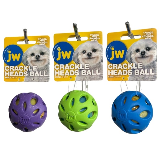 JW Crackle Heads Ball Small Petit