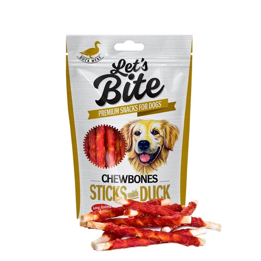 Lets Bite Chewbones Sticks With Duck