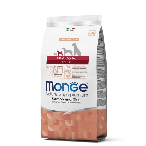 MONGE CANINE ADULT MINI SALMÓN Y ARROZ