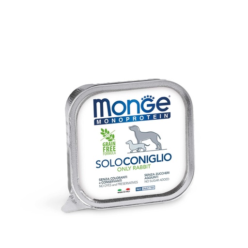 MONGE CANINE ADULT MONOPROTEIN CONEJO LATA