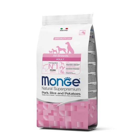 MONGE CANINE ADULTO CERDO, ARROZ Y PAPA