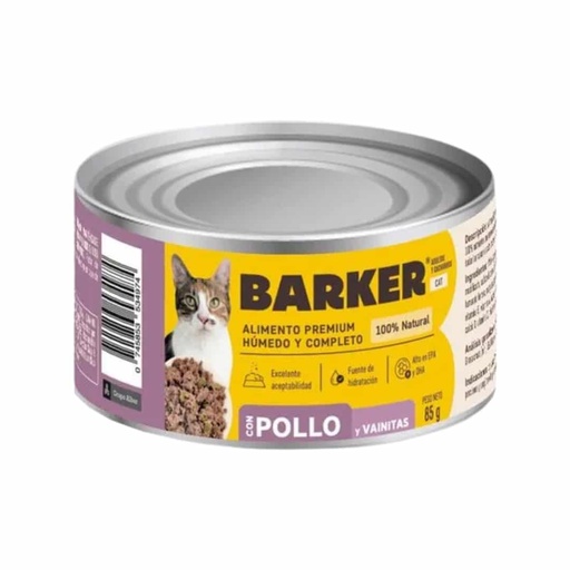 Barker Cat Alimento Humedo – Pollo y Vainitas