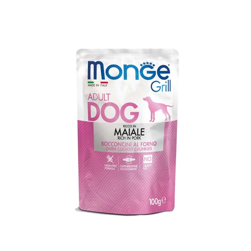 Monge Canine Grill Cerdo Sobre - 100gr
