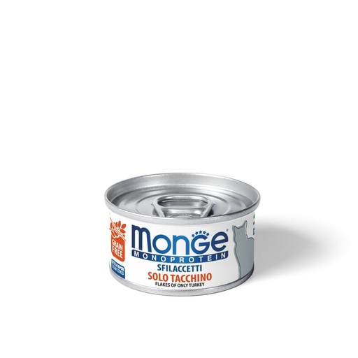 MONGE FELINE ADULT MONOPROTEIN PAVO LATA