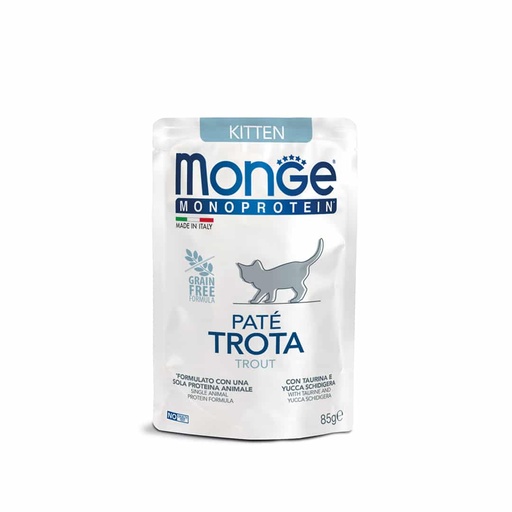 Monge Feline Kitten Monoprotein Trucha 85 gr