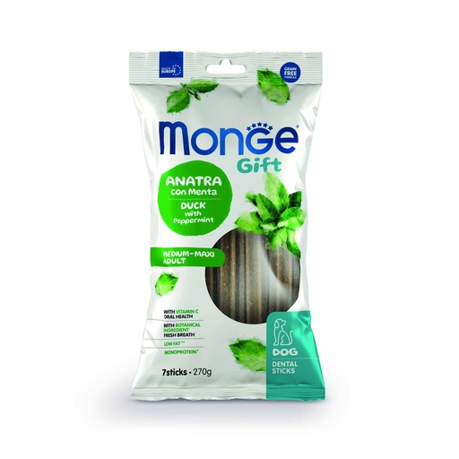 Monge Gift Dental Sticks Dog Medium-Maxi Adult – Pato y Menta