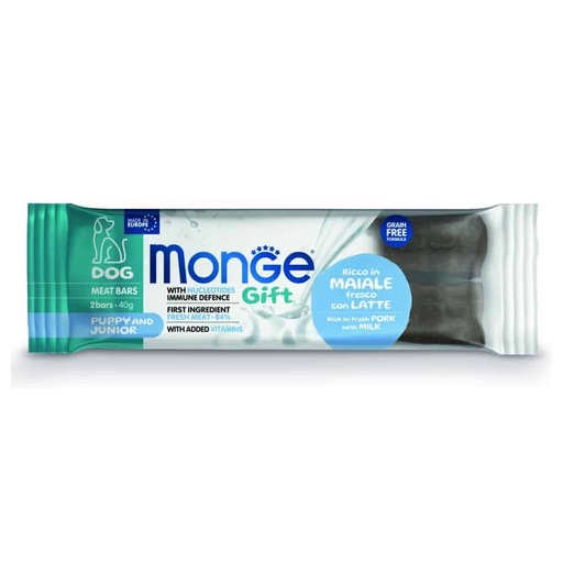 Monge Gift Meat Bars Puppy and Junior – Cerdo y Leche