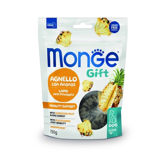 Monge Gift Super ”M” Mobility Support Dog Adult – Cordero y Piña